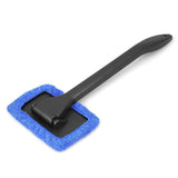 1Pcs Microfiber Car Cleaning Windshield Brush Detachable Handle Car Detailing Cleaner with Cloth Pad Car Wash Detailing Brush