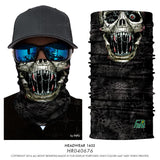 Seamless Skeleton Head Bandanas Ski Skull Cuello Polar Sport Camp Outdoor Motorcycle Neck Warmer Anti-dust Windproof Face Mask