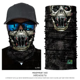 Seamless Skeleton Head Bandanas Ski Skull Cuello Polar Sport Camp Outdoor Motorcycle Neck Warmer Anti-dust Windproof Face Mask