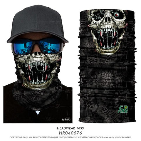 Seamless Skeleton Head Bandanas Ski Skull Cuello Polar Sport Camp Outdoor Motorcycle Neck Warmer Anti-dust Windproof Face Mask