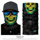 Seamless Skeleton Head Bandanas Ski Skull Cuello Polar Sport Camp Outdoor Motorcycle Neck Warmer Anti-dust Windproof Face Mask
