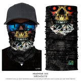 Seamless Skeleton Head Bandanas Ski Skull Cuello Polar Sport Camp Outdoor Motorcycle Neck Warmer Anti-dust Windproof Face Mask