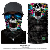 Seamless Skeleton Head Bandanas Ski Skull Cuello Polar Sport Camp Outdoor Motorcycle Neck Warmer Anti-dust Windproof Face Mask
