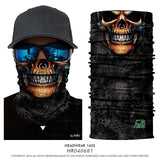 Seamless Skeleton Head Bandanas Ski Skull Cuello Polar Sport Camp Outdoor Motorcycle Neck Warmer Anti-dust Windproof Face Mask