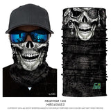 Seamless Skeleton Head Bandanas Ski Skull Cuello Polar Sport Camp Outdoor Motorcycle Neck Warmer Anti-dust Windproof Face Mask