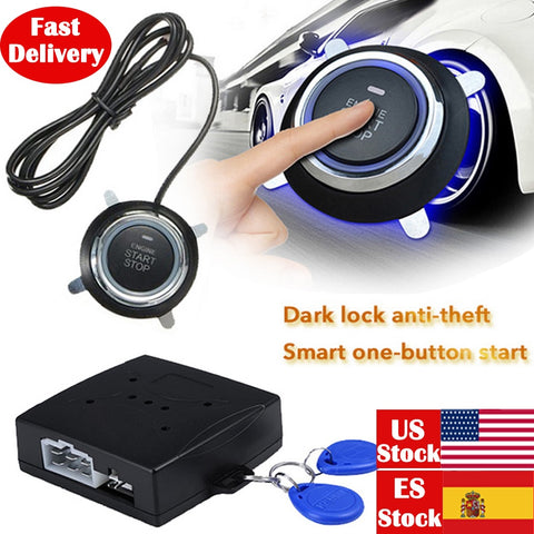 2020 TOSPRA 12V Car Start Stop Button Engine Push Start Button Alarm RFID Lock Keyless System Door Push Button Tactile Buttons