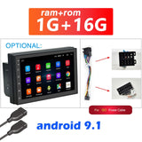 Podofo 2 din Car Radio 2.5D GPS Android Multimedia Player Universal 7" audio Navigation For Volkswagen Nissan Hyundai Kia Toyota