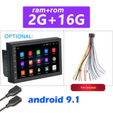 Podofo 2 din Car Radio 2.5D GPS Android Multimedia Player Universal 7" audio Navigation For Volkswagen Nissan Hyundai Kia Toyota