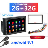 Podofo 2 din Car Radio 2.5D GPS Android Multimedia Player Universal 7" audio Navigation For Volkswagen Nissan Hyundai Kia Toyota