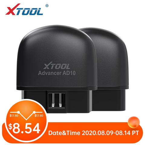 XTOOL AD10  OBD2 Diagnostic Scanner EOBD Bluetooth ELM327 Code Reader Work with Android/Windows With HUD Head Up Display