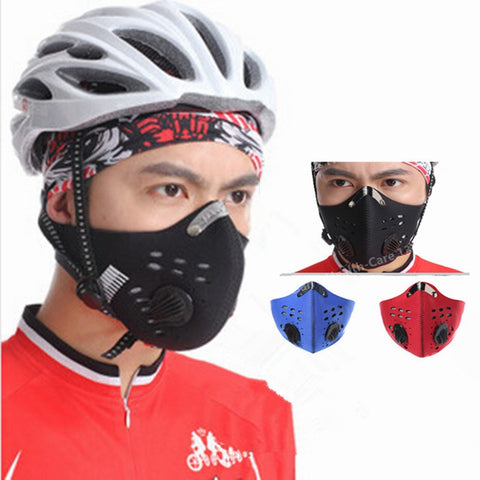 Activated Carbon Dust Face Mask Outdoor Sports for Men and Women Bicycle/Motorcycle Face Protection Winter Mouth Mask T013OLB