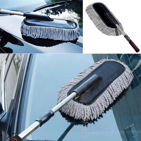 Multi-Functional Microfiber Car Dust Cleaning Brush Duster Mop Auto Duster Washer Tool Wax Brush Supplies For Audi A6 A4 VW BMW