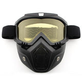 Men Women Dust-proof Cycling Full Face Mask with Anti-UV Glasses for Bicycles Motorcycle Winter Ski Masks with Tactical Goggles