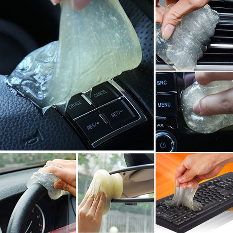 Sticky Car Glue Gel Dust Cleaner Car Interior Cleaning Tool Auto Glue Gum Clean Dust Mud Tools Car Glue Gum Cleaning Products